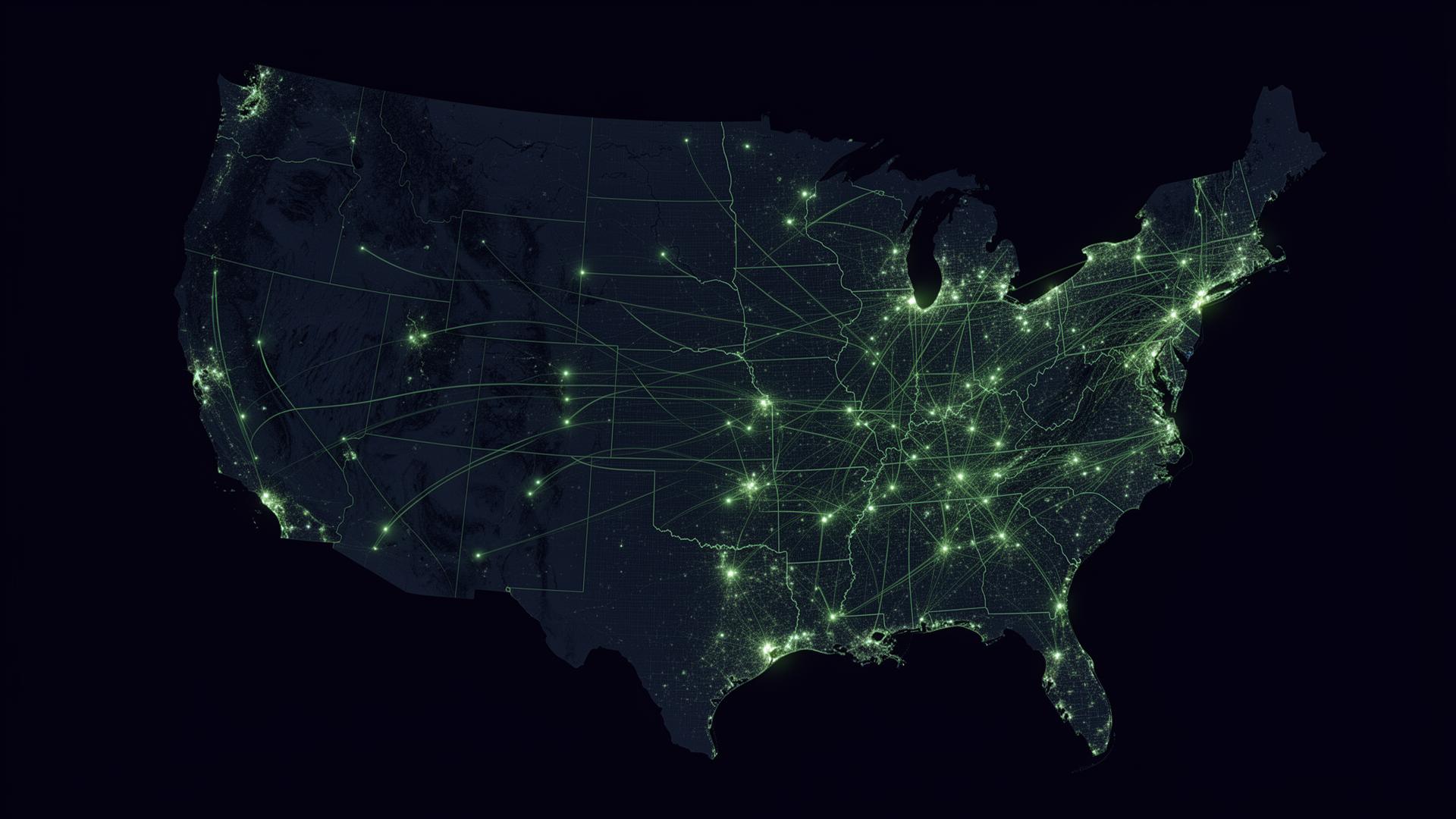 US delivery network